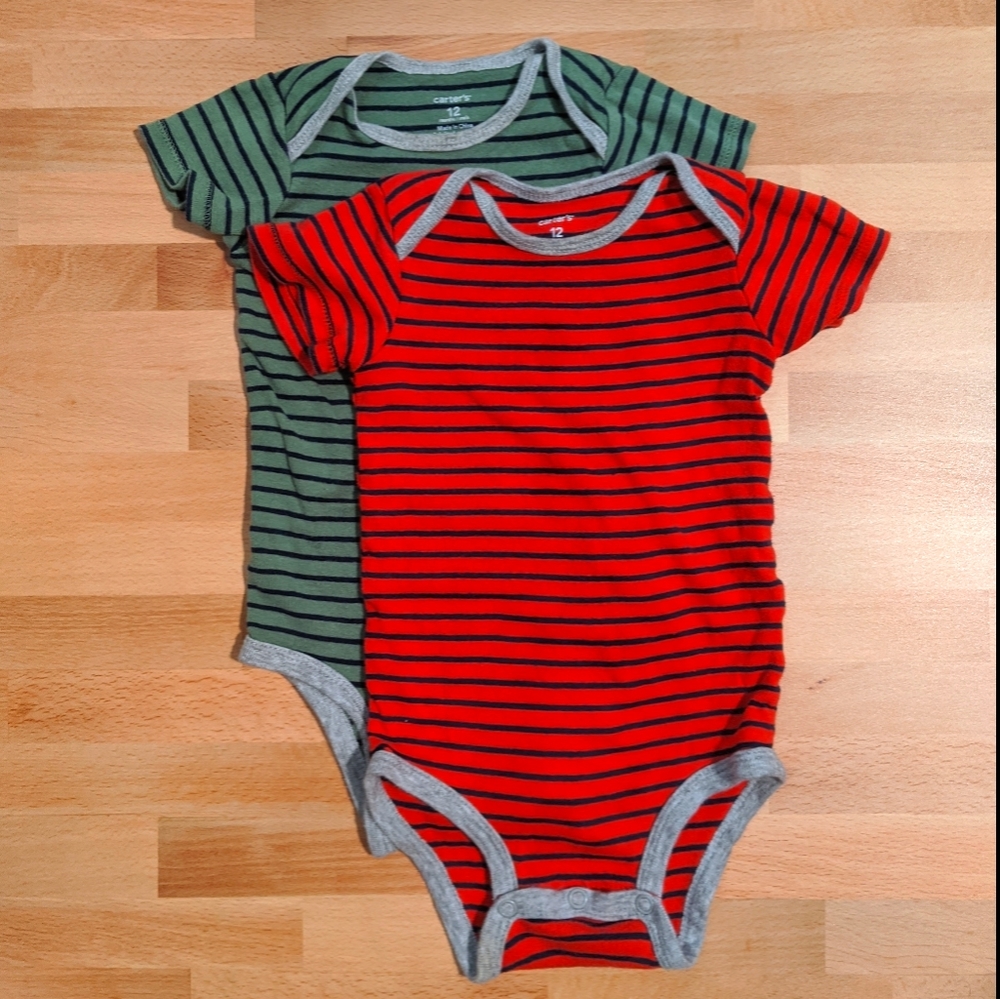 Carter's Striped Bodysuit Set, Size 12mo